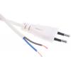 Napájecí šňůra 2 m, Bílá, A: Neuzavřený, B: CEE 7/16 euro zástrčka Polyvinylchlorid, 250V RS PRO Napájecí šňůra 2 m, Bílá, A: Neuzavřený, B: CEE 7/16 euro zástrčka Polyvinylchlorid, 250V RS PRO