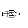 JBC Tools C245407 pájecí hrot dlátový, rovný Velikost hrotů 1.0 mm Dél...