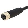 Kabel ovladače snímače, A: Vnitřní, A: Rovný 4, B: Volný konec, B: Neuzavřený, 30V, IP67, řada: M8 Bulgin