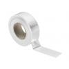 Textilní páska, Bílá, délka: 50 m x 50 mm x 0.17 mm RS PRO Lesklý