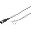 FESTO NEBU-M12G5-K-2.5-LE5 připojovací kabel pro senzory - aktory, 541330, piny: 5, 2.50 m, 1 ks
