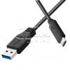 Kabel USB 3.1, vidlice A / vidlice C, 1 m, černý