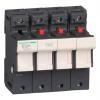 Držák pojistek s montáží na lištu DIN 50A 690V ac Schneider Electric 14 mm x 51 mm 3pólový Držák pojistek s montáží na lištu DIN 50A 690V ac Schneider Electric 14 mm x 51 mm 3pólový