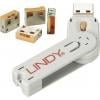 bezpečnostní USB záslepka oranžová LINDY USB-Lock + Key