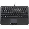 Perixx PERIBOARD-525 H DE USB klávesnice německá, QWERTZ černá USB hub, dotyková plocha