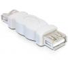 Delock USB 2.0 adaptér [1x USB-A zásuvka - 1x USB-A konektor] 65012 0 mm