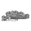 WAGO Víceúrovňová svorkovnice 2005-7642, řada: TOPJOB S, 250V Šedá 4mm² 3 Klecová svorka