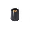 Knoflík potenciometru Elma 021-2325 10 mm 4 mm, Černá