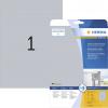Herma 4224 typové štítky 210 x 297 mm poylesterová fólie stříbrná 25 ks trvalé laserová tiskárna, kopírka, ruční popis