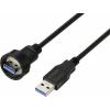 TRU COMPONENTS TC-E13T-MU3-MWA/NWA-0.5PV-S TC-13543560 USB konektor 0.5 m, 1 ks