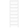 Device markers, MultiCard, 11 x 6,6 mm, Polyamide 66, Colour: White