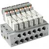 Rozvaděč, řada: SY3000 5 stanovišť NPT, RC, NPTF, G, pro použití s: 5portový elektromagnetický ventil, materiál tělesa: Rozvaděč, řada: SY3000 5 stanovišť NPT, RC, NPTF, G, pro použití s: 5portový elektromagnetický ventil, materiál tělesa: