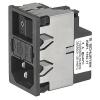 Schurter Filtr IEC 2A, řada: KMF C18, C14 Vnější, Zacvakávací montáž 5 x 20 mm, 250V ac 2 póly, 60Hz Rychlé připojení,