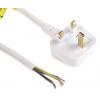 Napájecí šňůra 2 m, Bílá, A: Neuzavřený, B: BS1363 Polyvinylchlorid, 250V RS PRO Napájecí šňůra 2 m, Bílá, A: Neuzavřený, B: BS1363 Polyvinylchlorid, 250V RS PRO