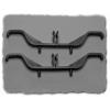Hammond Electronics M795 Kabelový nosník plast šedá (d x š x v) 122 x 10 x 20 mm 2 ks