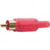 Vidlice CINCH VK115, plastový kryt, červená