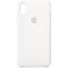 Apple Silikon Case zadní kryt na mobil Apple iPhone XS Max bílá