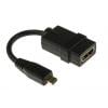 RS PRO Adaptér, adaptér z typu: Micro HDMI Vnější, HDMI, adaptér z typu: Adaptér Vnitřní, Černý