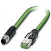 Phoenix Contact Cat5 Ethernetové kabely, Zelená, Polyuretan, 48 V ac, 60V dc 5 m 4, typ pláště: Stíněné Stíněný