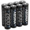 Absina akumulátor AA, Ni-MH, 1.2 V, 8 ks Absina akumulátor AA, Ni-MH, 1.2 V, 8 ks