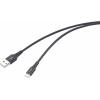 Renkforce USB kabel USB 2.0 USB-A zástrčka, USB-C ® zástrčka 1.00 m černá flexibilní provedení, extrémně odolné pletené stínění, oboustranně zapojitelná Renkforce USB kabel USB 2.0 USB-A zástrčka, USB-C ® zástrčka 1.00 m černá flexibilní provedení, extrémně odolné pletené stínění, oboustranně zapojitelná