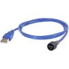 encitech USB kabel USB 2.0 USB Mini-B zástrčka, USB-A zástrčka 5.00 m černá, modrá 1310-0009-03