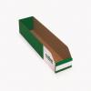 Odpadní koš barva Zelená, Bílá Lepenka 100 mm x 100 mm x 450 mm Kbins