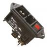 Schurter Konektor IEC 10A C14 Vnější, Montáž do panelu 5 x 20 mm, 250V 2 póly, 60Hz Rychlé připojení, 85 °C 2, -25 °C Schurter Konektor IEC 10A C14 Vnější, Montáž do panelu 5 x 20 mm, 250V 2 póly, 60Hz Rychlé připojení, 85 °C 2, -25 °C