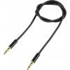 SpeaKa Professional SP-7870120 jack audio kabel [1x jack zástrčka 3,5 mm - 1x jack zástrčka 3,5 mm] 1.00 m černá SuperSoft opletení, pozlacené kontakty