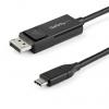 StarTech.com Kabel adaptéru, Thunderbolt 3, počet zobrazení: 1, 4 k, video připojení: Display Port, standard: USB 3.1