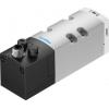 Elektromagnetický ventil 5/2 monostabilní, řada: VSVA Metrické Elektřina, max. průtok: 1300L/min Festo 24V