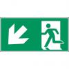Brady Konec znamení, Polyester Emergency Exit Left, Žlutá, Zelená, Modrá, Červená (RAL 3001-GL), Černá Brady Konec znamení, Polyester Emergency Exit Left, Žlutá, Zelená, Modrá, Červená (RAL 3001-GL), Černá
