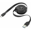 Renkforce USB kabel USB 3.2 Gen1 (USB 3.0 / USB 3.1 Gen1) USB-C ® zástrčka, USB-A zástrčka 0.80 m černá RF-4352328
