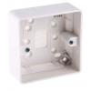 Instalační krabice Logic Plus 1 30 mm Lesklý Kov, Urea Moulded, Vysoce kvalitní termoset, Plastové Bílá BS 87mm MK