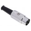 RS PRO Zástrčka DIN, řada: RS PRO, počet kontaktů: 3, velikost: Standard, 100V ac, orientace těla: Rovný 4A, typ