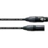 Cordial CPM 3 FM XLR propojovací kabel [1x XLR zásuvka 3pólová - 1x XLR zástrčka 3pólová] 3 m černá