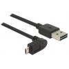 Delock USB kabel USB 2.0 USB-A zástrčka, USB Micro-B zástrčka 3.00 m černá 83857