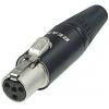 Rean AV RT4FC-B mini XLR konektor zásuvka, rovná Pólů: 4 černá 1 ks Rean AV RT4FC-B mini XLR konektor zásuvka, rovná Pólů: 4 černá 1 ks