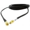 Koaxiální kabel, řada: RP-SMA, SMA RF LLC200A, Černá Polyvinylchlorid, vnější průměr: 4.95 mm OD 10 m 50 Ω Siretta S Koaxiální kabel, řada: RP-SMA, SMA RF LLC200A, Černá Polyvinylchlorid, vnější průměr: 4.95 mm OD 10 m 50 Ω Siretta S