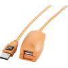 Tether Tools USB kabel USB 2.0 USB-A zástrčka, USB-A zásuvka 5.00 m oranžová Aktivní se zesílením signálu CU1917