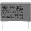 Kemet R46KR410000M1M+ 1 ks odrušovací kondenzátor MKP radiální 1 µF 275 V 20 % 27.5 mm (d x š x v) 32 x 11 x 20 mm