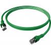 Easylan CPP1OGAGAG0005 RJ45 síťové kabely, propojovací kabely CAT 6A S/FTP 0.50 m zelená dvoužilový stíněný, bez halogenů, samozhášecí 1 ks Easylan CPP1OGAGAG0005 RJ45 síťové kabely, propojovací kabely CAT 6A S/FTP 0.50 m zelená dvoužilový stíněný, bez halogenů, samozhášecí 1 ks