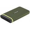 Transcend ESD380C 1 TB, externí SSD disk, USB-C®, USB-A, zelená