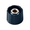 Knoflík potenciometru Černá 23 mm Průměr knoflíku 6 mm hřídel OKW A2523060 Kulatý hřídel Knoflík potenciometru Černá 23 mm Průměr knoflíku 6 mm hřídel OKW A2523060 Kulatý hřídel