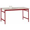 Manuflex BB3031.3003 Servírovací stolek základní stacionárně s Melamin-Tischplatte v rubínově červená RAL 3003, Šxhxv: 1250 x 600 x 780 mm rubínově červená Manuflex BB3031.3003 Servírovací stolek základní stacionárně s Melamin-Tischplatte v rubínově červená RAL 3003, Šxhxv: 1250 x 600 x 780 mm rubínově červená