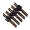 Kolíková lišta lámací HSU C2200-10BSGAS0R, 2×5, rozteč 2,54 mm