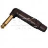 Vidlice jack 6,3 mm ACPM-TB-AU, mono, 90°, Au, kryt kov Vidlice jack 6,3 mm ACPM-TB-AU, mono, 90°, Au, kryt kov