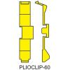 Označovač kabelu, řada: PLIO®-CLIP S příchytkou JLP Žlutá A až M, Obyčejný, Uzemnění, Živě 6 mm 07370312000