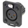 Neutrik NC3FDX-TOP XLR konektor zásuvka, vestavná Pólů: 3 1 ks Neutrik NC3FDX-TOP XLR konektor zásuvka, vestavná Pólů: 3 1 ks