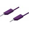 Hirschmann Test & Measurement MLN 200/2,5 VI měřicí kabel lamelová zástrčka 4 mm lamelová zástrčka 4 mm 2.00 m fialová 1 ks